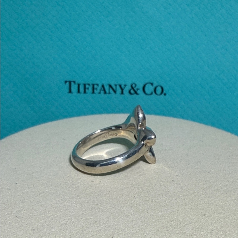 Tiffany & Co. Sterling Silver Iolite Daisy flower Iolite Ring - Picture 4 of 11